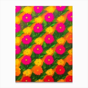Sunflower Andy Warhol Flower Canvas Print