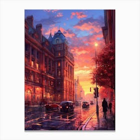 Sunset In The City 3 Canvas Print