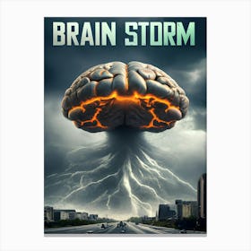 Brain Storm Canvas Print