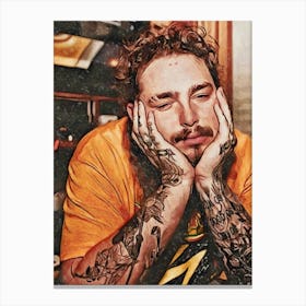 Post Malone art Canvas Print