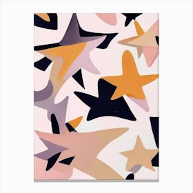 Star Formation Musted Pastels Space Canvas Print