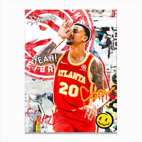 John Collins Atlanta Hawks 1 1 Canvas Print