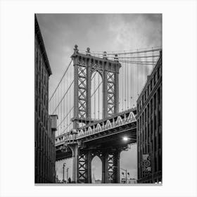 Dumbo, Brooklyn, NY | Black and White Photography Canvas Print