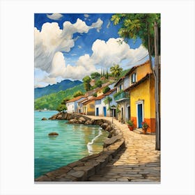 House By The Sea Canvas Print