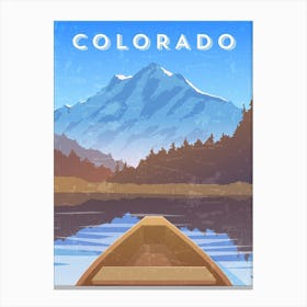 Grand Canyon, USA — Retro travel minimalist poster Canvas Print