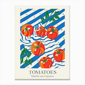 Marche Aux Legumes Tomatoes Summer Illustration 7 Canvas Print