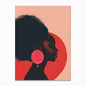 Portrait Of A Black Woman 3 Canvas Print