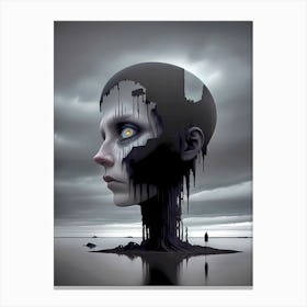 Woman'S Head Canvas Print