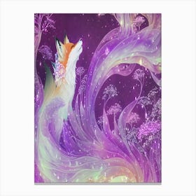 Enchanted Spirit Fox Lilac 2 Canvas Print