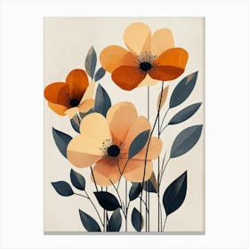 Orange Flowers Canvas Print