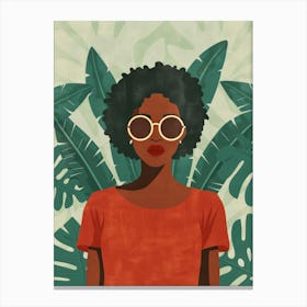 Portrait Of African American Woman 7 Canvas Print