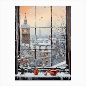 Winter Cityscape London United Kingdom 5 Canvas Print