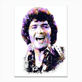 Mac Davis Splash Colorful Art Canvas Print