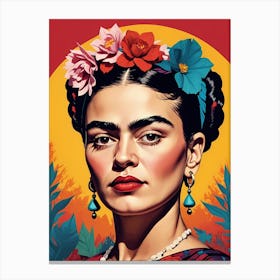 Frida Kahlo Portrait (2) Canvas Print