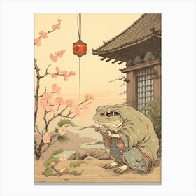 Wise Frog Japanese Style 2 Canvas Print