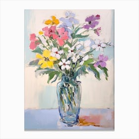 Flower Painting Fauvist Style Phlox 1 Canvas Print