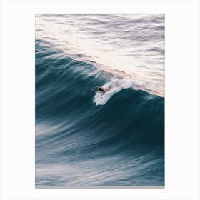 Surfer Drone Photography Canvas Print