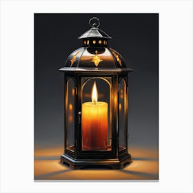 Candlelit Lantern Canvas Print