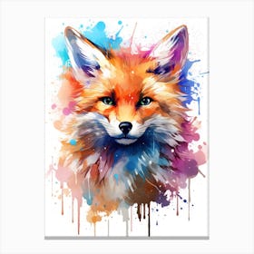 Fox Painting 1 Canvas Print