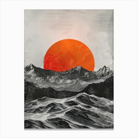 Sunset In The Mountains 38 Canvas Print