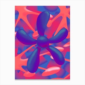 Digital Nature (Flower-Night) Canvas Print