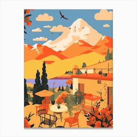 Chile 1 Travel Illustration Canvas Print