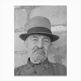 Uncle Bill, Old Character Living At Reserve, New Mexico, He Was Once A Cowboy Rancher,He Now Runs A Saloo Canvas Print