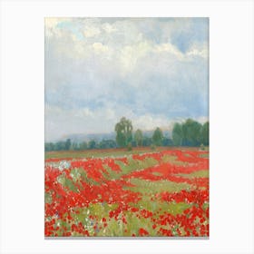 Poppy Field Leinwandbild