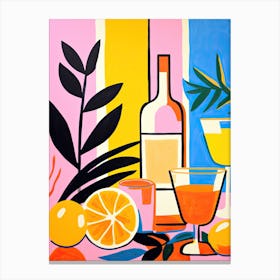 Cocktail Painting, Inspired by Matisse Canvas Print