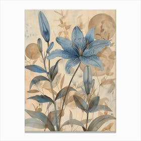 Blue Lily 5 Canvas Print