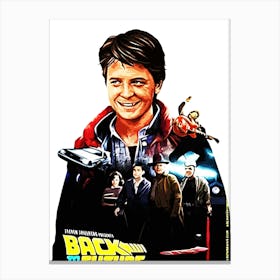 Back To The Future movies 3 Canvas Print