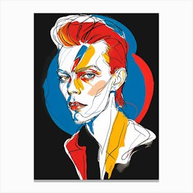 Stardust Spectrum: A Tribute to Bowie I Canvas Print