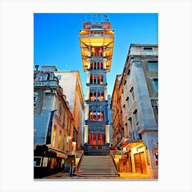 Elevador De Santa Justa In Lisbon Canvas Print