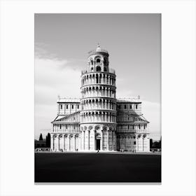 Pisa, Italy,  Black And White Analogue Photography  2 Canvas Print