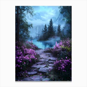 Path To A Lake Canvas Print