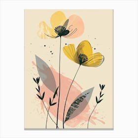 Wellington Flower Market Boho Minimalist Style 1 Canvas Print