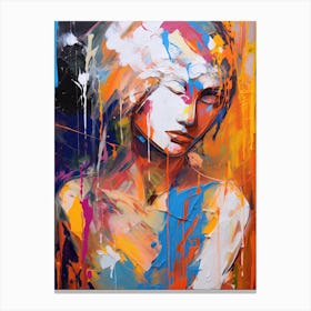 Abstract Of A Woman Canvas Print