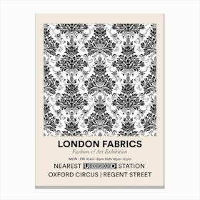 Poster Rose Mist London Fabrics Floral Pattern 5 Canvas Print