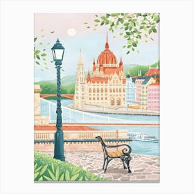 Budapest Hungary Travel Living Room Canvas Print