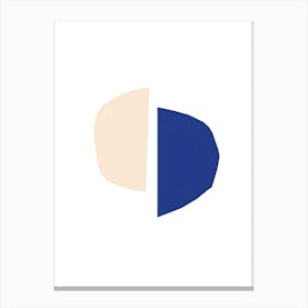 Blue And Beige Canvas Print