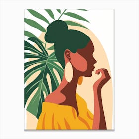 Afro-American Woman 40 Canvas Print