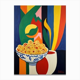 Pasta In A Bowl Canvas Print