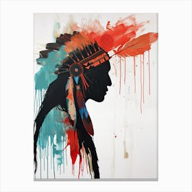 Hopi Horizons In Abstract Art ! Native American Art Canvas Print