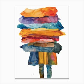 Stack Of Clothes 5 Canvas Print