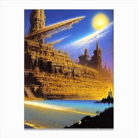 Futuristic City 68 Canvas Print