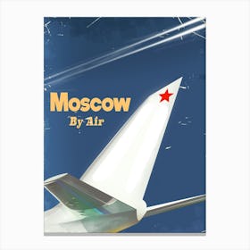 Moscow By Air Canvas Print