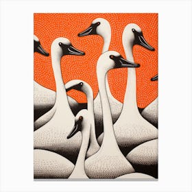 Swans 2 Canvas Print