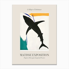 Shark 4 Matisse Inspired Exposition Animals Poster Canvas Print