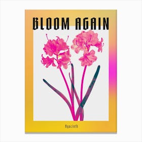 Hot Pink Hyacinth 1 Poster Canvas Print