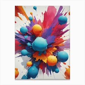 Colorful Explosion Canvas Print